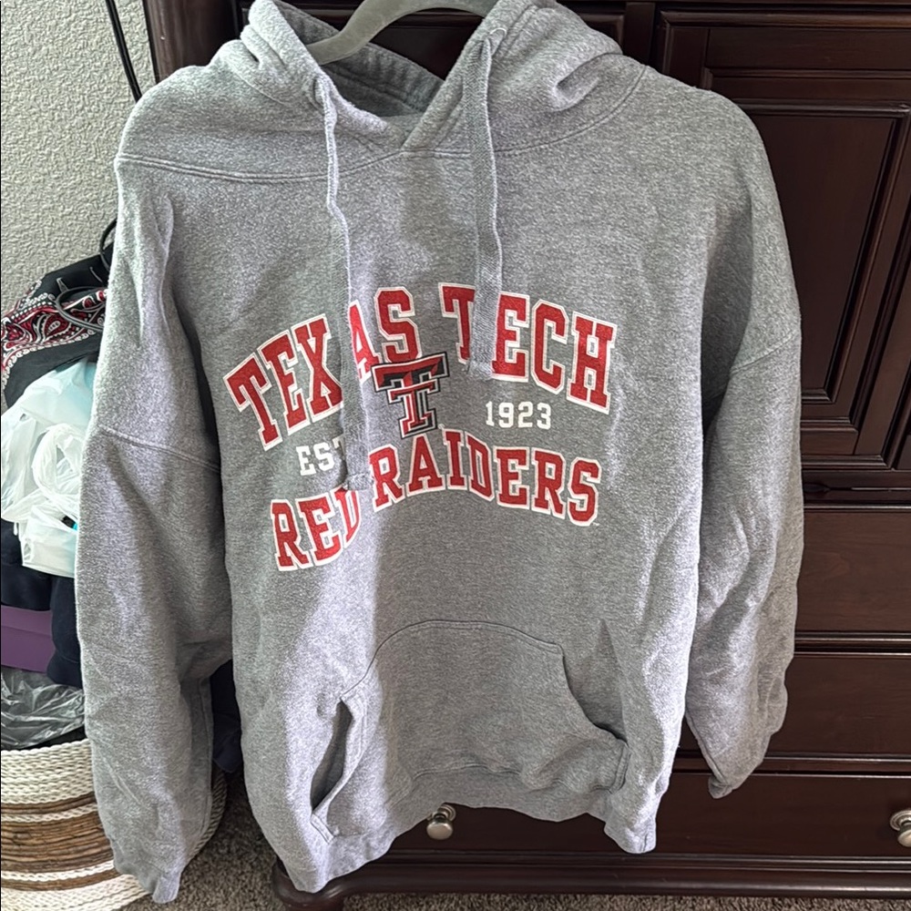 Texas Tech Red Raiders Gray Hoodie
